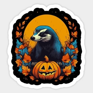 Honey Badger Halloween Sticker